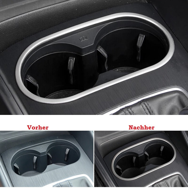 Getränkehalter Rahmen für Audi A3 8V Cupholder Abdeckung Blende Mittelkonsole