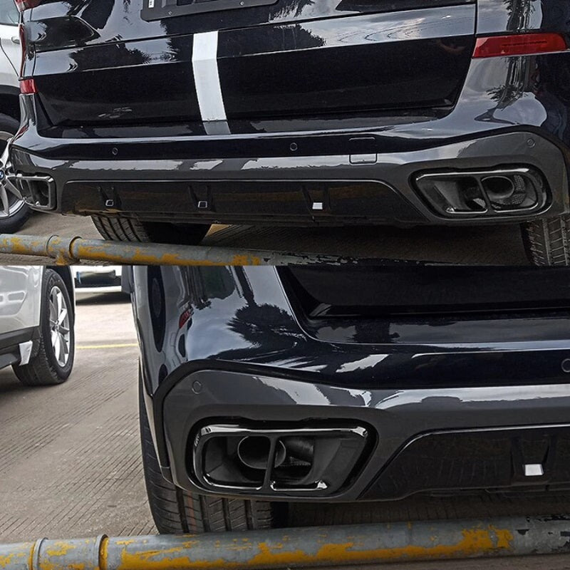 Auspuffblenden für BMW X5 G05 X6 G06 X7 G07 Auspuff Abdeckung Sportauspuff