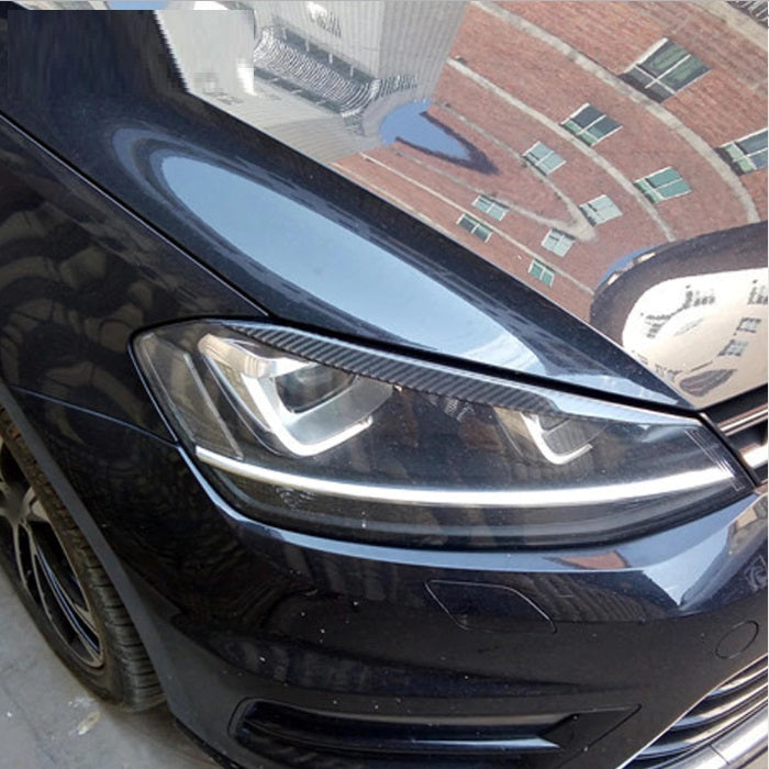 Scheinwerferblenden für VW GOLF 7 VII Carbon Look Böser Blick