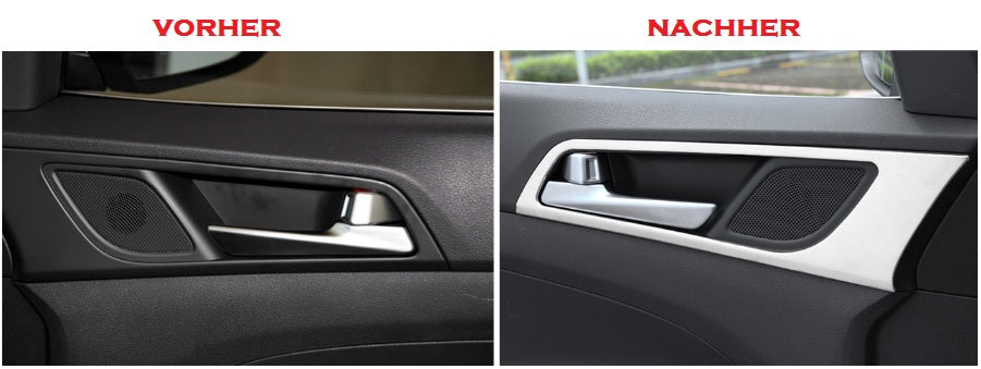 Türgriff Blenden für Hyundai Tucson TLE Edelstahl Rahmen Abdeckungen