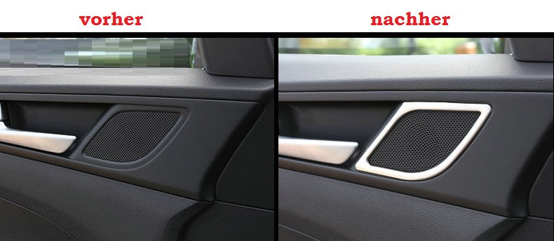 Lautsprecher Edelstahl Rahmen für Hyundai Tucson TLE Blende Abdeckung